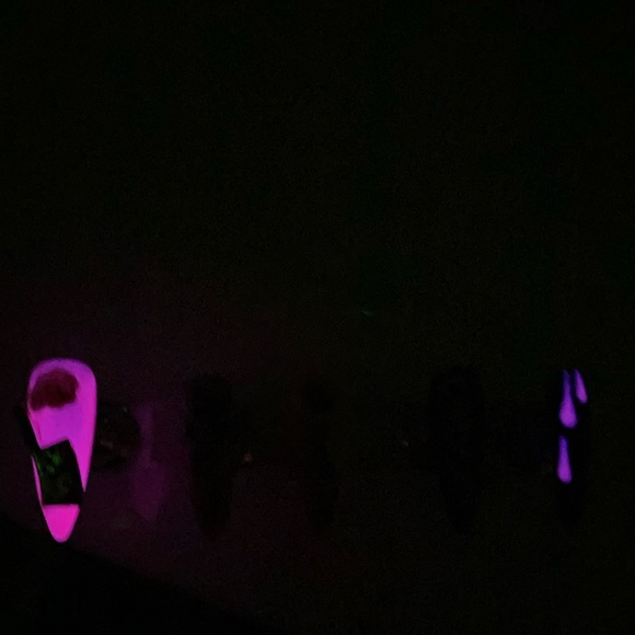 Hand crafted Chucky theme Medium Stiletto Love Galore Press On Nails - Picture 4 of 8